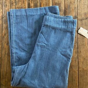 Free People cropped high waisted flared jeans